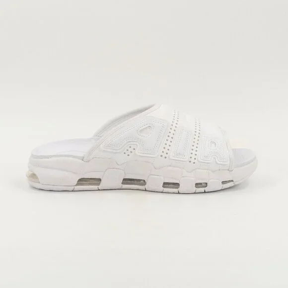 Nike Air More Uptempo \'Triple White\' Slides FD9884-101 size 9 Nike Air More Uptempo Slide White Triple White  main image 3